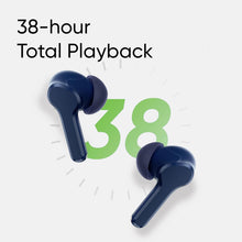 realme Buds T110 with AI ENC for calls, upto 38 hours of Playback and Fast Charging Bluetooth Headset  (Jazz Blue, True Wireless)