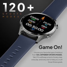 Fire-Boltt Talk 2 Bluetooth Calling Smartwatch with Dual Button, Hands On Voice Assistance, 120 Sports Modes, in Built Mic & Speaker with IP68 Rating (Silver Green)