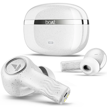 boAt Nirvana Ion 32dB Active Noise Cancellation, 120HRS, Bionic Mode, HIFI5 Bluetooth Headset  (Quartz white, True Wireless)