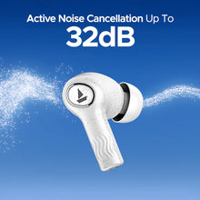 boAt Nirvana Ion 32dB Active Noise Cancellation, 120HRS, Bionic Mode, HIFI5 Bluetooth Headset  (Quartz white, True Wireless)